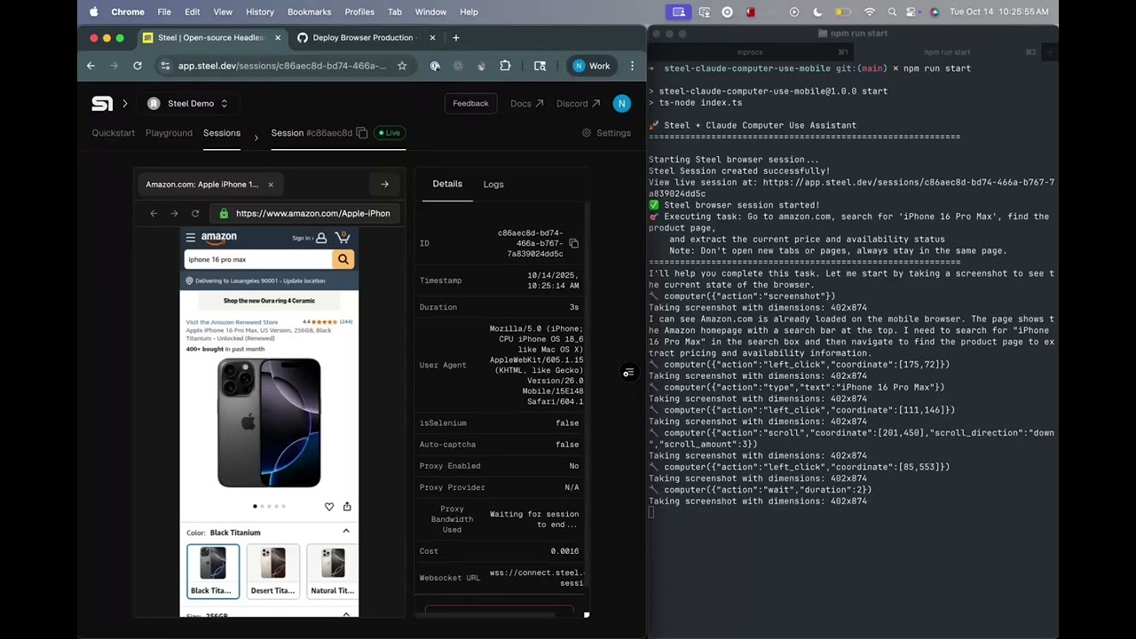 Mobile Mode: Run Browser Sessions as Real Mobile Devices on Steel