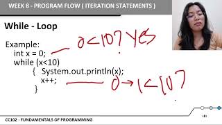 Program Flow: Iteration Statements Update