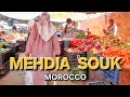 MEHDIA MOROCCO 4K: Medina Street &amp; Local Market Walk.