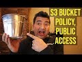 AWS S3 Cross Account Access with Bucket Policy, Public Access (Demo)