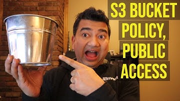 AWS S3 Cross Account Access with Bucket Policy, Public Access (Demo)
