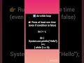 do while loop || learn Java || #java #trending