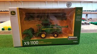 X9!!! 1/64 John Deere X9 1100 with 50 foot draper and C16F Head Prestige Series