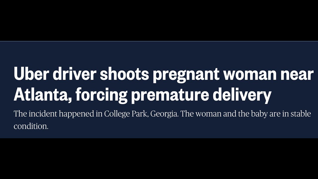 Водитель Uber застрелил беременную женщину недалеко от Атланты, что привело к преждевременным родам
