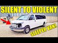 We finished supercharging my sleeper ls work van  its ridiculous insane exhaust system