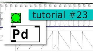 Pure Data  programming fundamentals - Tutorial 23 ENG - Sample slicing with [line] and arrays