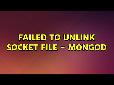 Ubuntu: Failed to unlink socket file - mongod