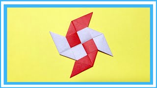 Origami Shuriken How to fold and make⑫ [Easy and cool] Toys - YouTube