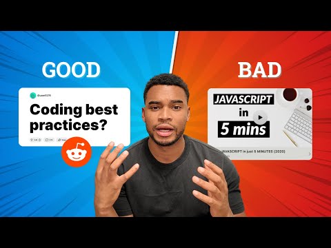 Good vs Bad Learning Programming (coding advice)