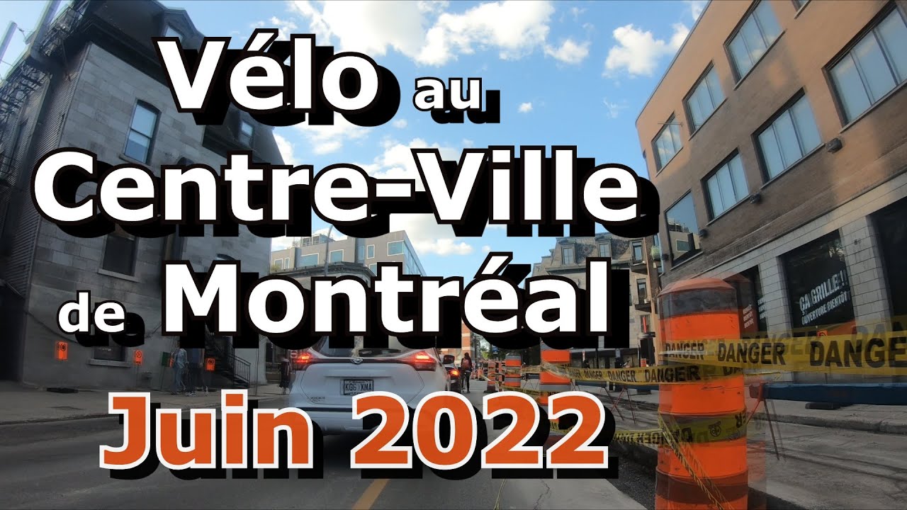 Montréal: Vélo au Centre-ville: Pas de montage, pas de narration.