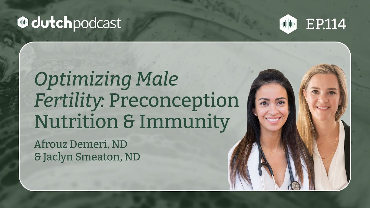 Optimizing Male Fertility: Preconception Nutrition & Immunity, With Afrouz Demeri | The DUTCH Test