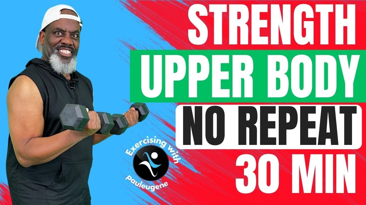 30-Minute No Repeat Upper Body Dumbbell Workout | Strength Training at ...
