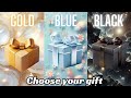 Choose your gift 🎁💝🤩🤮| 3 gift box challenge, Gold, Blue & Black| 2 good and one bad #chooseyourgift