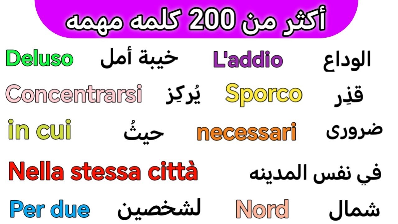 تخلص من عقدة التكلم باللغه الإيطاليه بأسرع وقت 🇮🇹 تعلم اللغه الايطاليه من الصفر