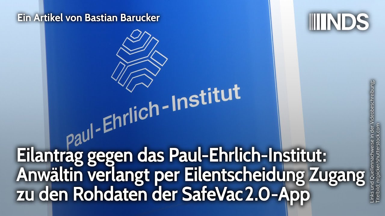 Eilantrag: Anwältin fordert Zugang zu Rohdaten der SafeVac2.0-App vom PEI | Bastian Barucker | NDS