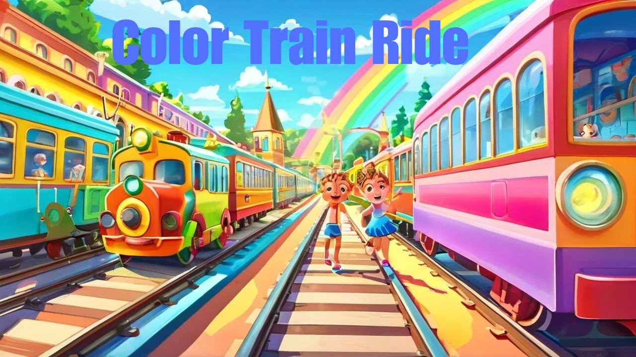 Color Train Ride | Learn Colors in a Fun Way #colorsforkids # ...