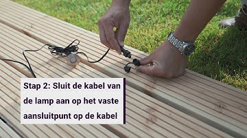 Garden Lights | 12 volt decklight installeren met het vaste kabelsysteem