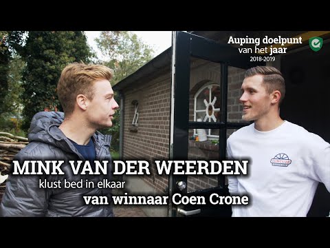 Van der Weerden klust bed in elkaar voor winnaar Doelpunt vh Jaar