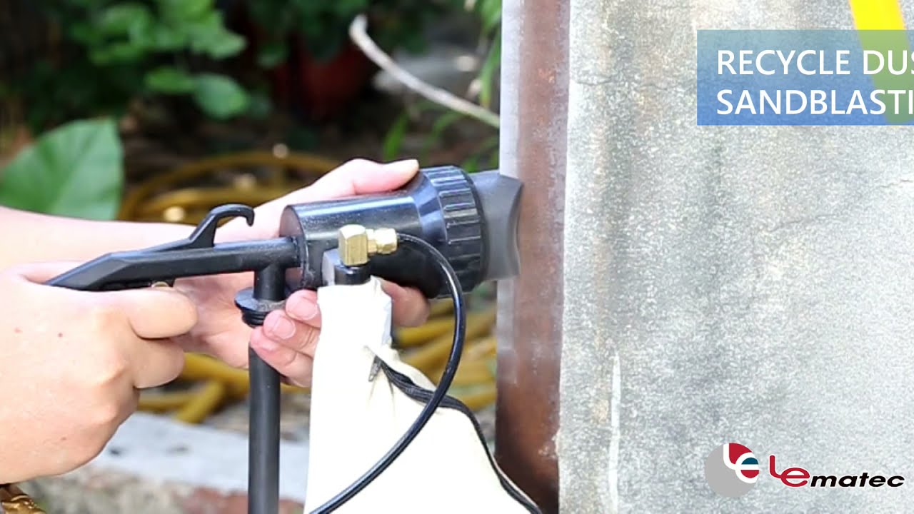 Lematec Air Vacuum Spot Sandblaster Gun Vacuum Recycle Function With Siphon Feed Tool Kit