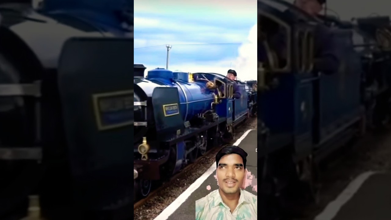 Steam Train Traveling by Old man || 