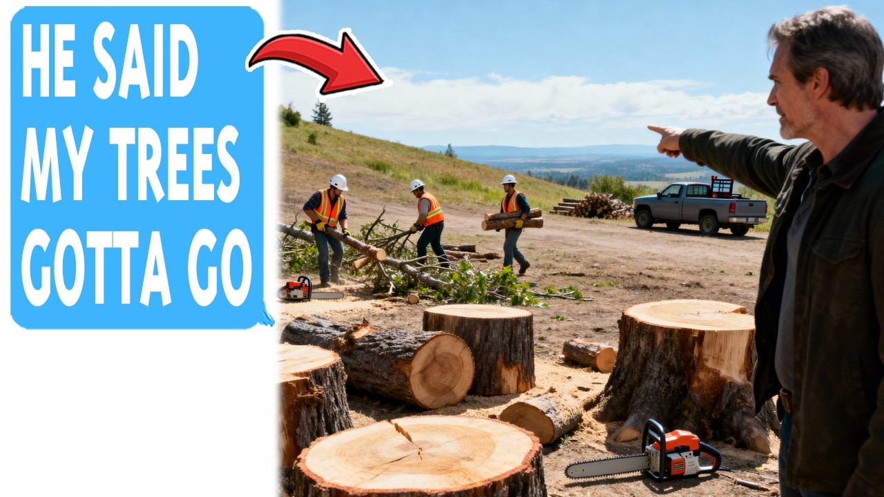 Neighbor Hired A Crew To Cut My Trees “For His View”… He Ended Up Paying BIG!