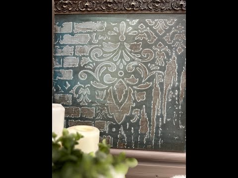 Chalk Paste, Smart Texturizer & Colour Kicks Stencilling Project