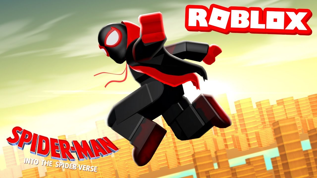 Spider Man Into The Spider Verse Movie In Roblox Youtube - you can do flips roblox spider man blox verse