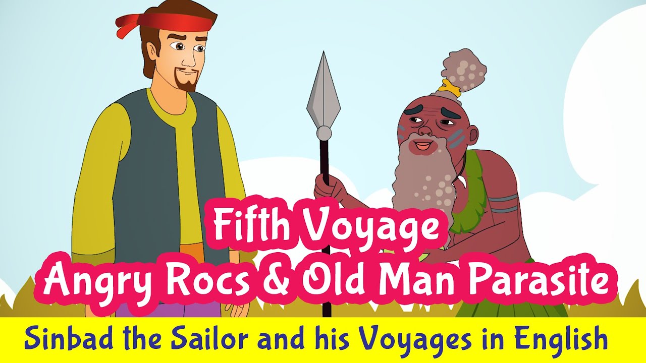 Fifth Voyage : Angry Rocs and Old Man Parasite | Sinbad the Sailor | Fairy Tales | Pebbles Stories