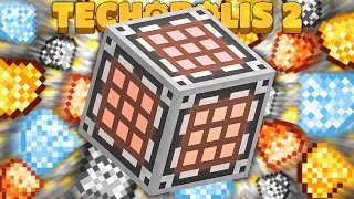 2X ORE PROCESSING USING SIMPLE STORAGE! EP8 | Minecraft Techopolis 2 [Modded Questing Skyblock]