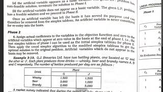 TWO PHASE SIMPLEX METHOD THEORY AND PROBLEM