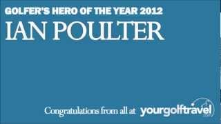 Ian Poulter wins Golfer's Hero of the Year 2012