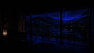 Rainy Night in a Dark Room | Rain &amp; Soft Thunder for Deep Sleep (10 Hours)