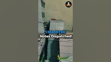 📦 CMA Inter Notes Dispatch Begins! 🚀