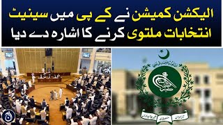 Election Commission has given a signal to postpone Senate elections in KPK - Aaj News