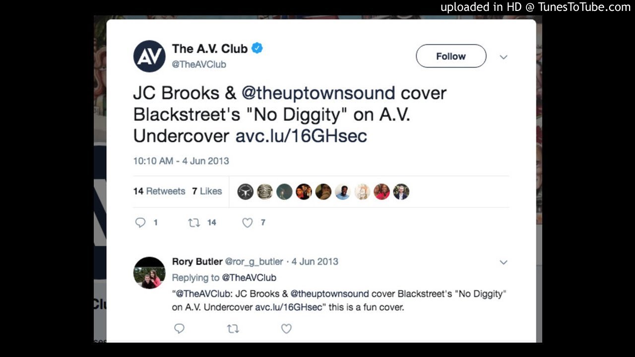"No Diggity" - JC Brooks & the Uptown Sound [Blackstreet cover]