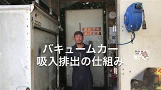 バキュームカー 吸入排出の仕組み Youtube