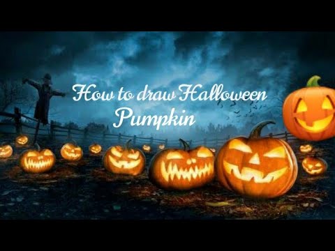How to Draw a Halloween pumpkin