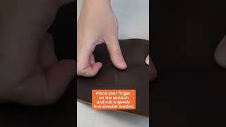 How To FIX Scratched Leather #shorts