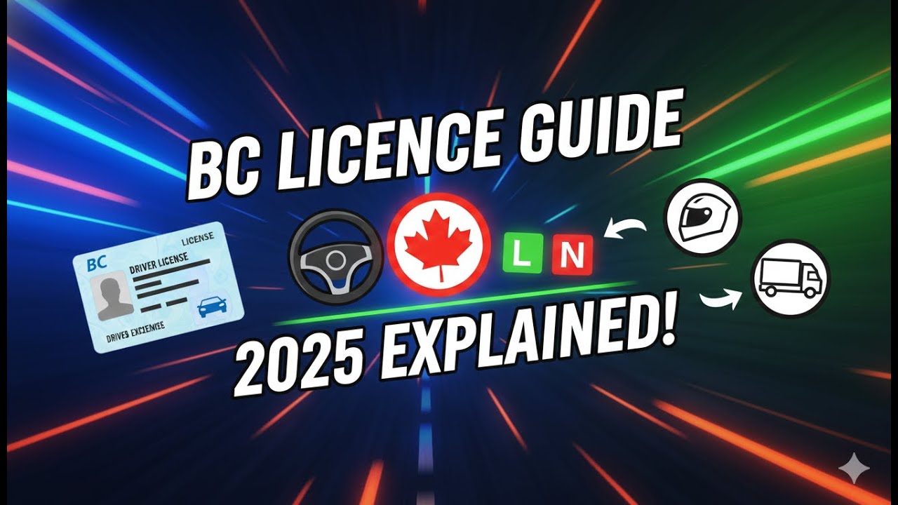 Руководство по получению водительских прав в Британской Колумбии на 2025 год: все типы прав и тре...