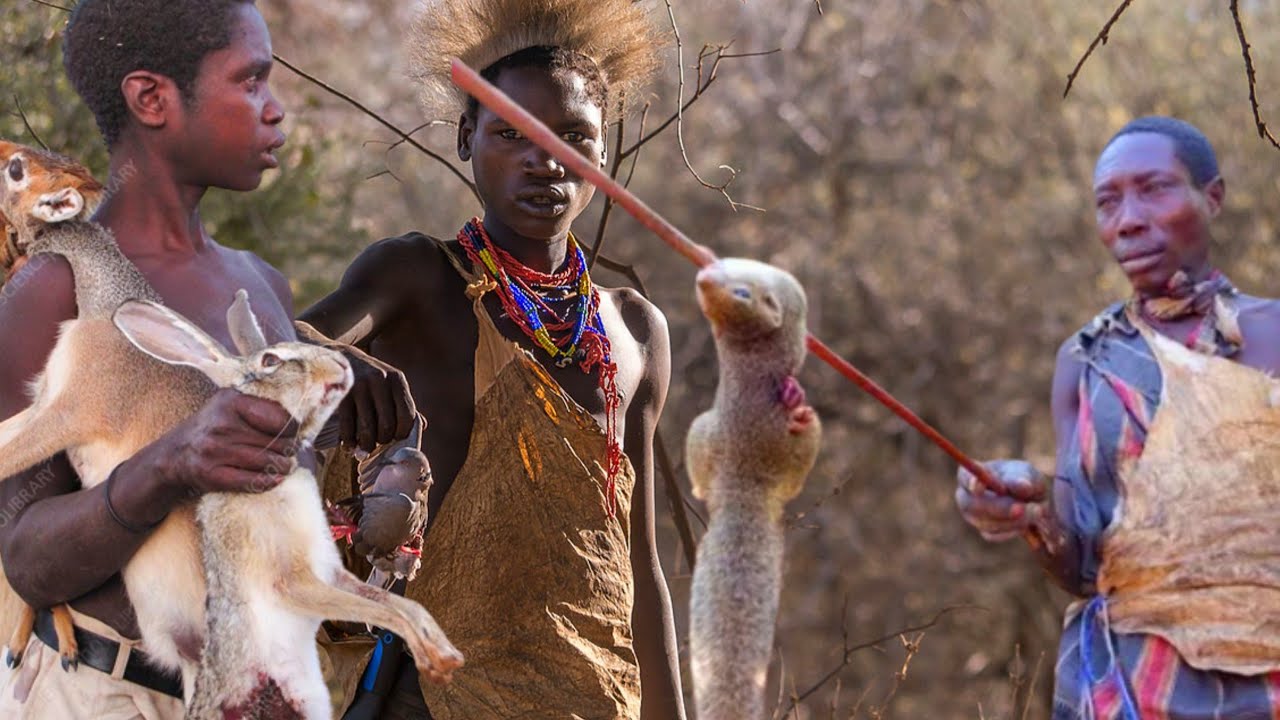 The Only Primitive Communal Society Remaining In Tanzania (Hunting