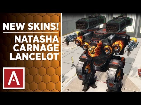 War Robots Test Server [2.9] - NEW PAINT JOBS - Carnage, Natasha, Lancelot w/ gameplay - War Robots Test Server [2.9] - NEW PAINT JOBS - Carnage, Natasha, Lancelot w/ gameplay