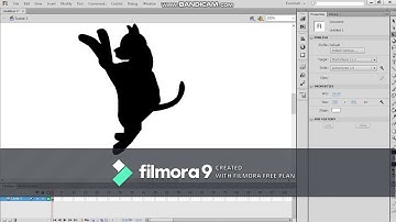Tutorial : Membuat Kucing Hitam Bergerak | Adobe Flash Flash Professional