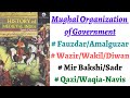 Part 67 Mughal Organization Of Government Fauzdar Amalguzar Wakil Wazir Sadr Qazi Mir Bakshi 