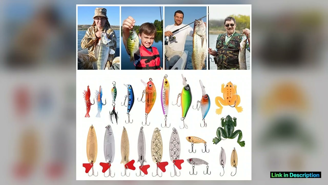 Christmas Fishing Lures Advent Calendar 24 Days Fishing Bait Hooks Advent Calendar Festival Theme