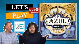 Let's Play AZUL DUEL - Live Board Game Playthrough & Review e162