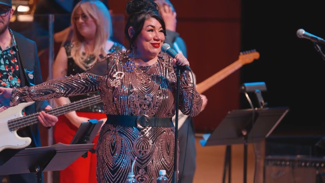 Celeigh Cardinal with the Edmonton Symphony Orchestra