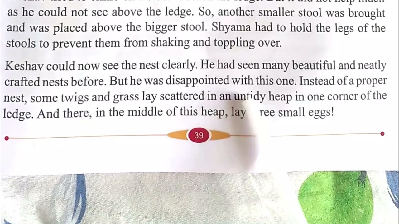 GRADE 3, ENGLISH, UNIT 4, THE NEST ON THE LEDGE.