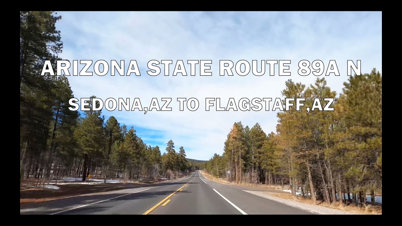 Driving Sedona,AZ to Flagstaff,AZ (Arizona State Route 89A N) 4K
