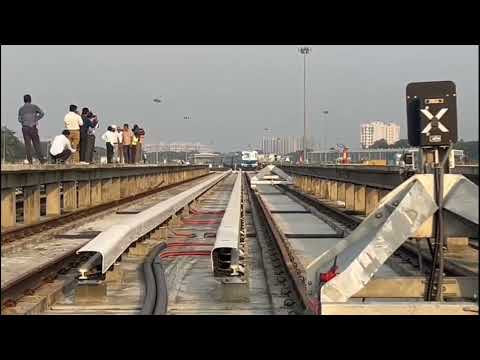 Impact test of METRO on BUFFER STOP.