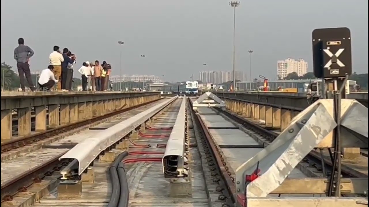 Impact test of METRO on BUFFER STOP.